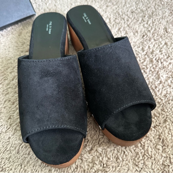 Rag & Bone clog style sandals. New. Cool retro vibe and easy to style. - Picture 3 of 6